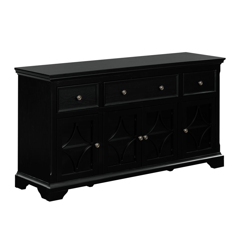 Commode 4 tiroirs Jessica, Black
