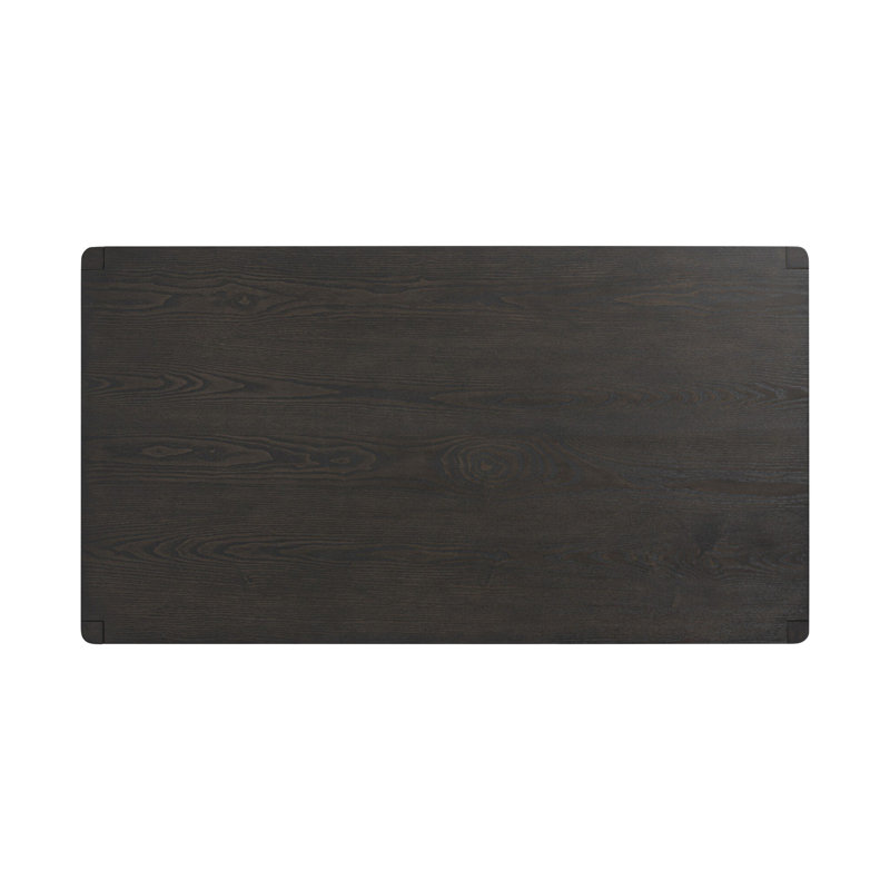 Zuma Solid Wood Coffee Table, Smoked Black Ash
