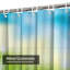 Botanical Leaves Berries Teal Shower Curtain with 12 Hooks-949534018