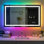 Lunara UL Certified Frameless Dual Lighting RGB Backlit & LED Frontlit Bathroom Vanity Mirror, Temper Glass, Smart Anti-fog