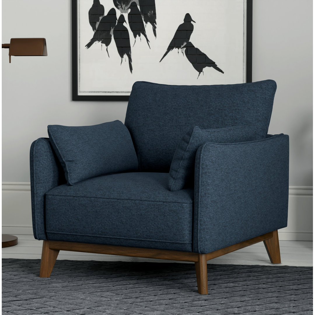 Lewison 35" Wide Upholstered Accent Chair Corrigan Studio®