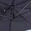 Parasol carré en porte-à-faux 8 pi avec base Balvin-155793651