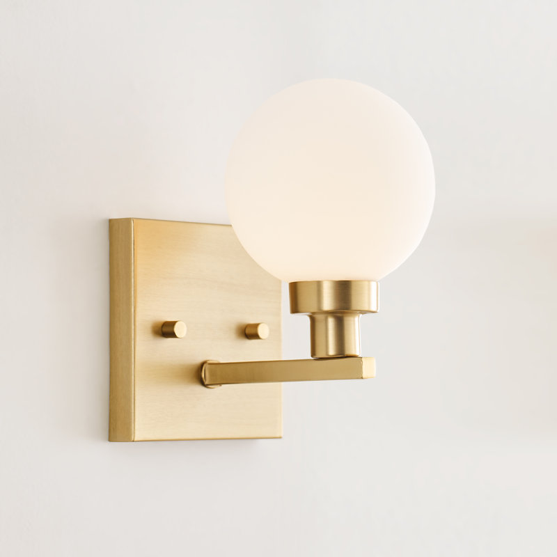 1 - Light Bath Sconce, Satin Brass