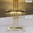 Jackeline 16'' - 3 Lights Brushed Brass Crystal Ball Modern Chandelier Style Circle Semi Flush Mount Lighting Fixture For Living Room/Bedroom-327690779