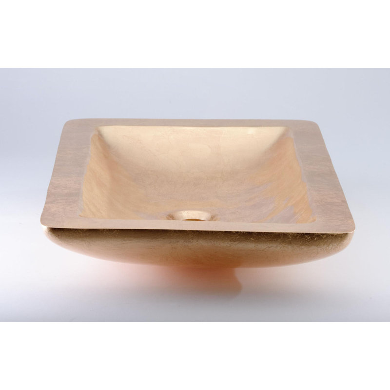 Vogue 25.6'' L Bathroom Sink, Gold Leaf