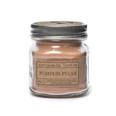 Bougie pot citrouille parfumée à la pacane
