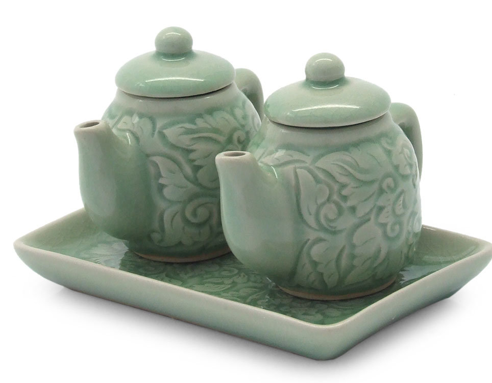 Ceramic Oil & Vinegar Cruet Set Darby Home Co