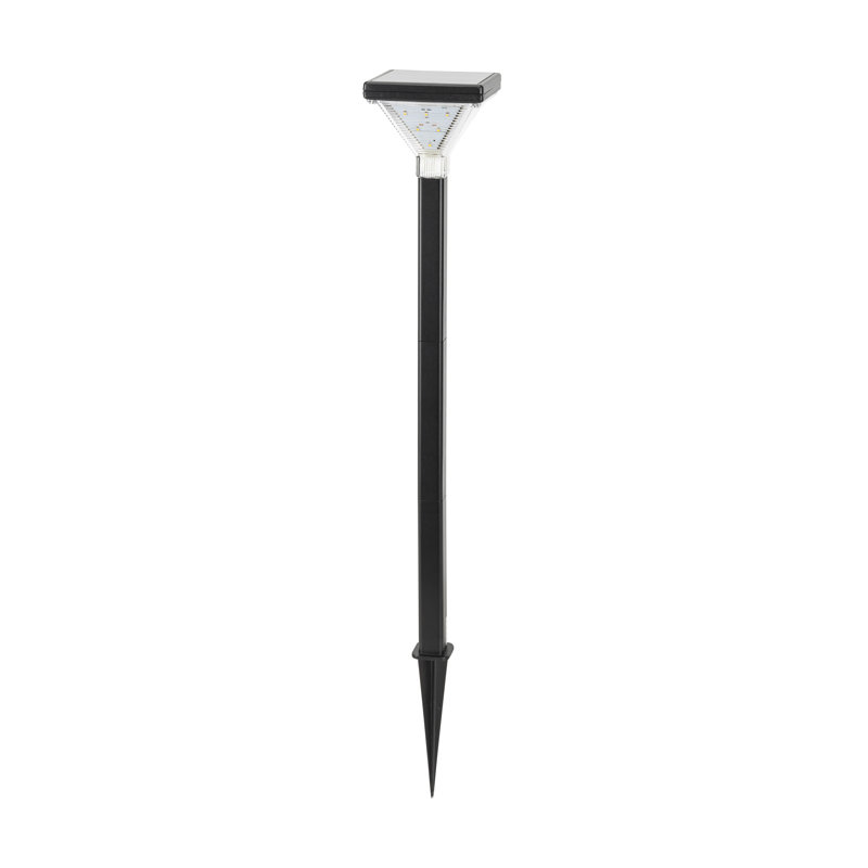 Luxor Black Aluminum Solar LED Pathway Lights - 2 Pack