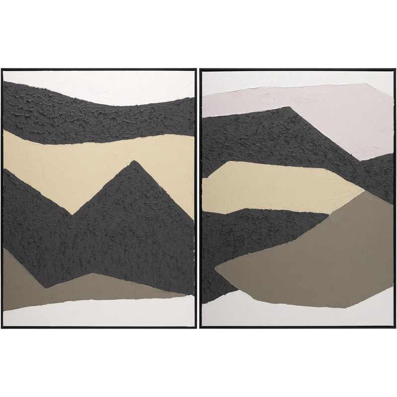 Lazio Wall Art, Black, Brown/Taupe