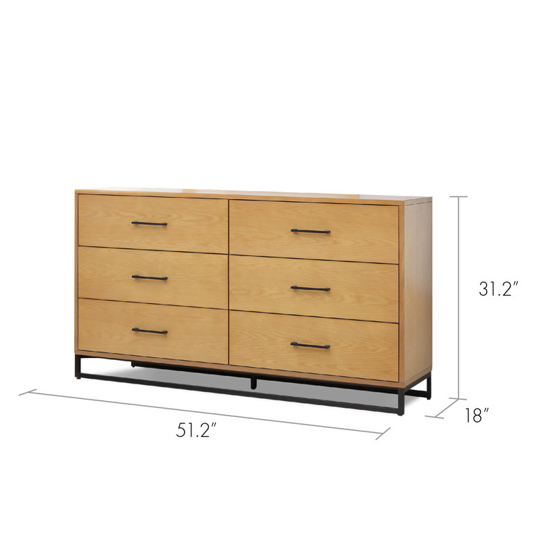 Commode 6 tiroirs Clara