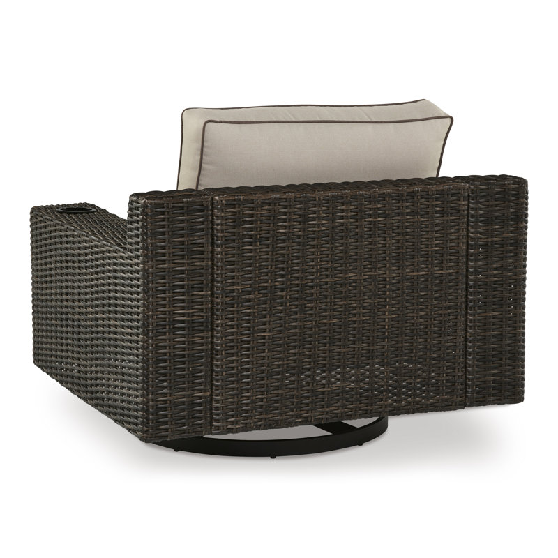 Fauteuil pivotant d'extérieur avec coussin Coastline Bay