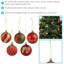 30 boules de Noël en plastique scintillantes - rouge / or-1453060487