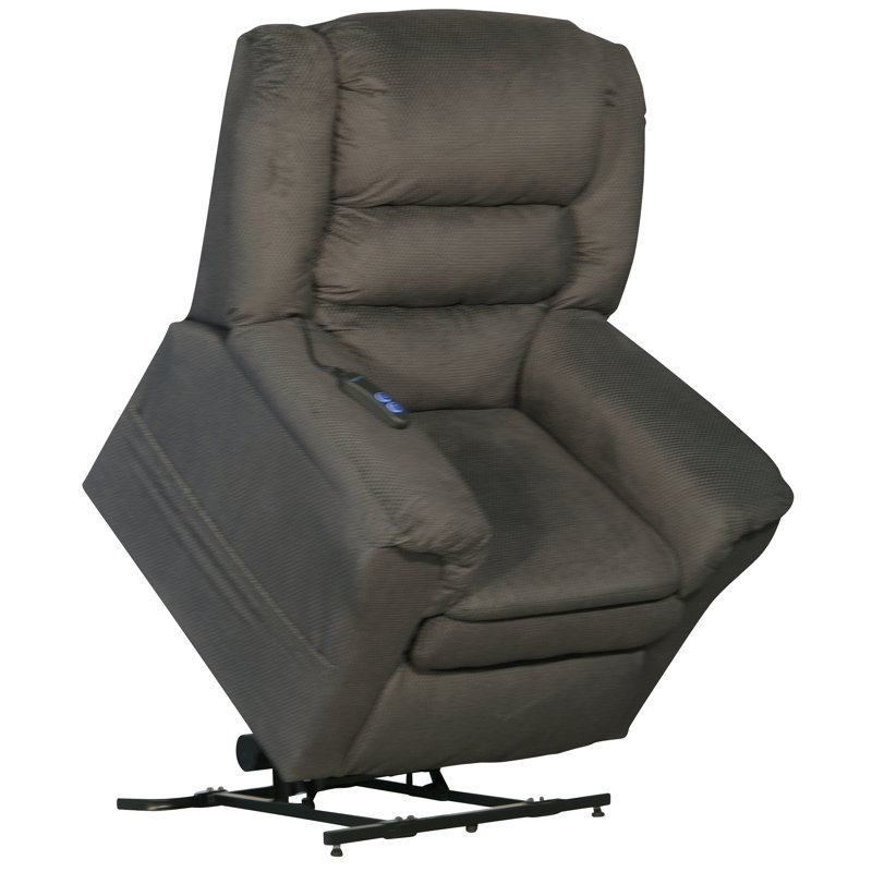 Preston Upholstered Lift Assist Recliner, Smoke