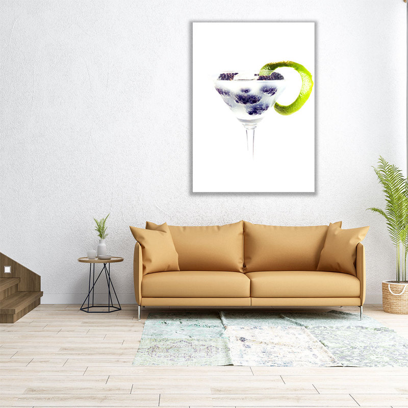 Berries and Gin 2 - reproduction d'art sur toile, H 48 po x l 36 po