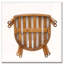 Chaise en bois avec accoudoirs