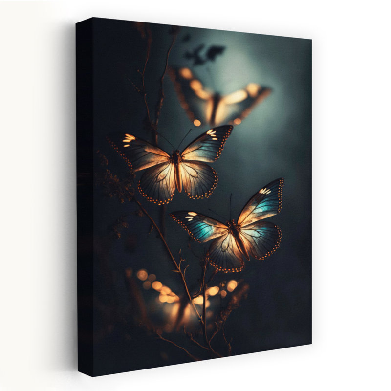 Art contemporain contemporain avec art floral, H 48 po x l 32 po