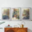 «Monet's Landscape I», reproduction sur mesure encadrée de qualité supérieure - 3 pièces-621079722-621079726