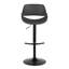 Tabouret de bar réglable en similicuir Najrin avec repose-pieds arrondi en T (ensemble de 2)-125785564-125785569
