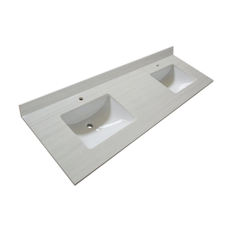 Ensemble de meuble-lavabo double 61 po Freeland, Noyer