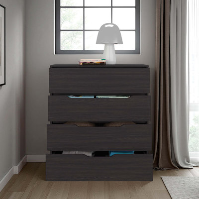 Wenge 4-drawer Dresser