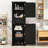 Luxurious Wood Bathroom Storage Cabinet with Adjustable Shelves-706862618-730963306