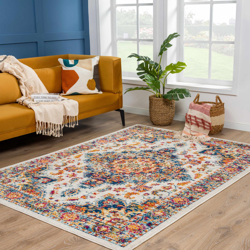 Duncombe Oriental Indoor Rug, Rectangle 6'7" x 9'