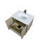 Meuble-lavabo de salle de bain 30 po X P 20 po D, dessus en quartz blanc et robinet en métal