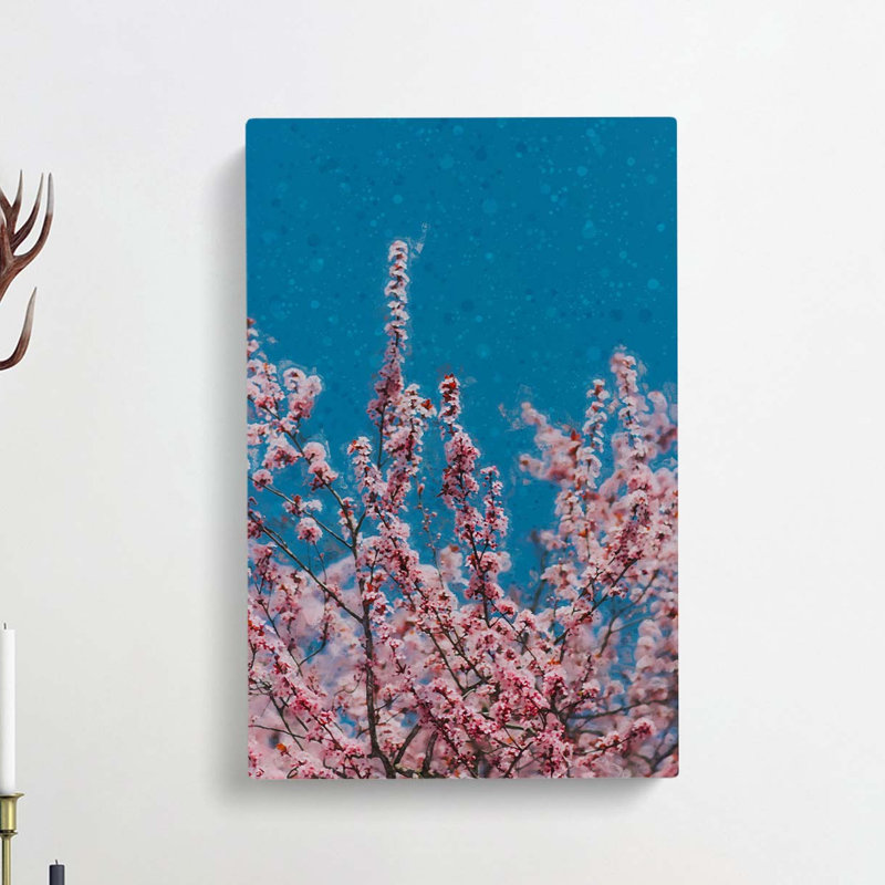 Petals Of Pink Cherry Blossom Tree - Wrapped Canvas Print, 50cm H x 35cm W x 3cm D