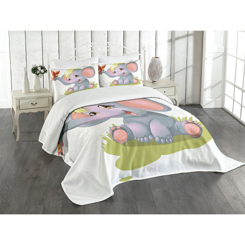Multicolore Ambesonne, 2 couvre-lits grand et 2 taies décoratives standa