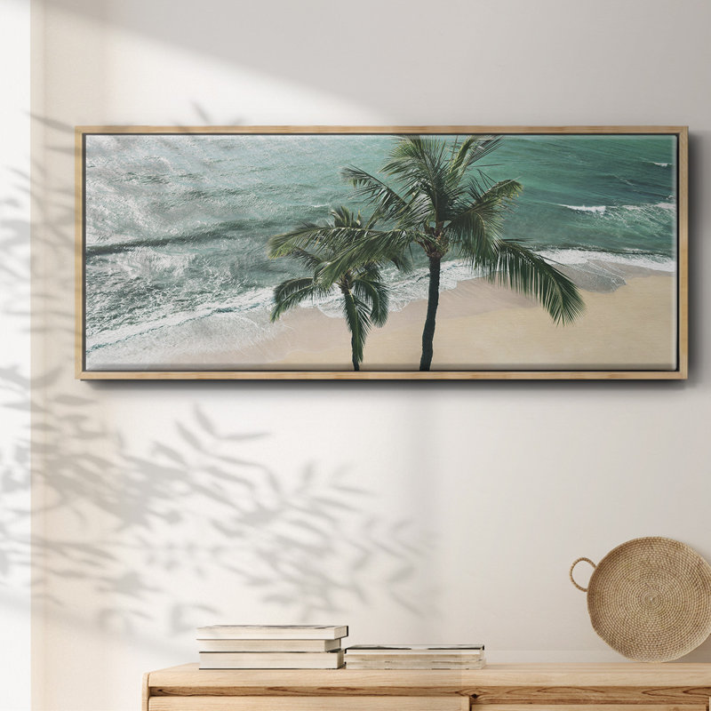 Maui Palm, impression sur toile encadrée, H 20 po x l 50 po x P 1,5 po, Naturel