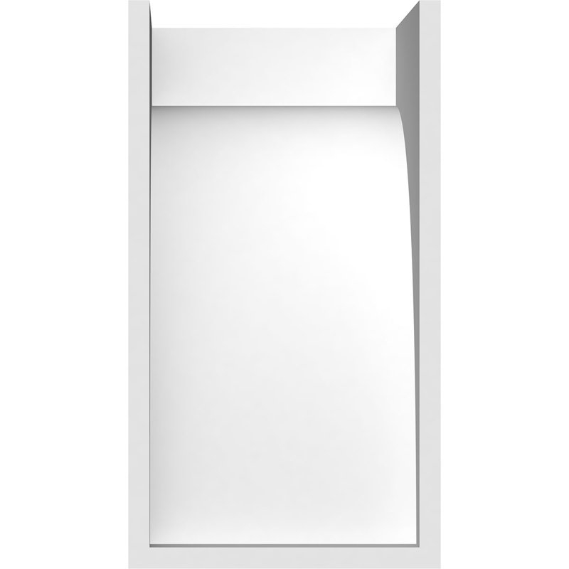 Corbeau standard en PVC de qualité architecturale Stockport, H 10 po x l 5 po x P 5 po