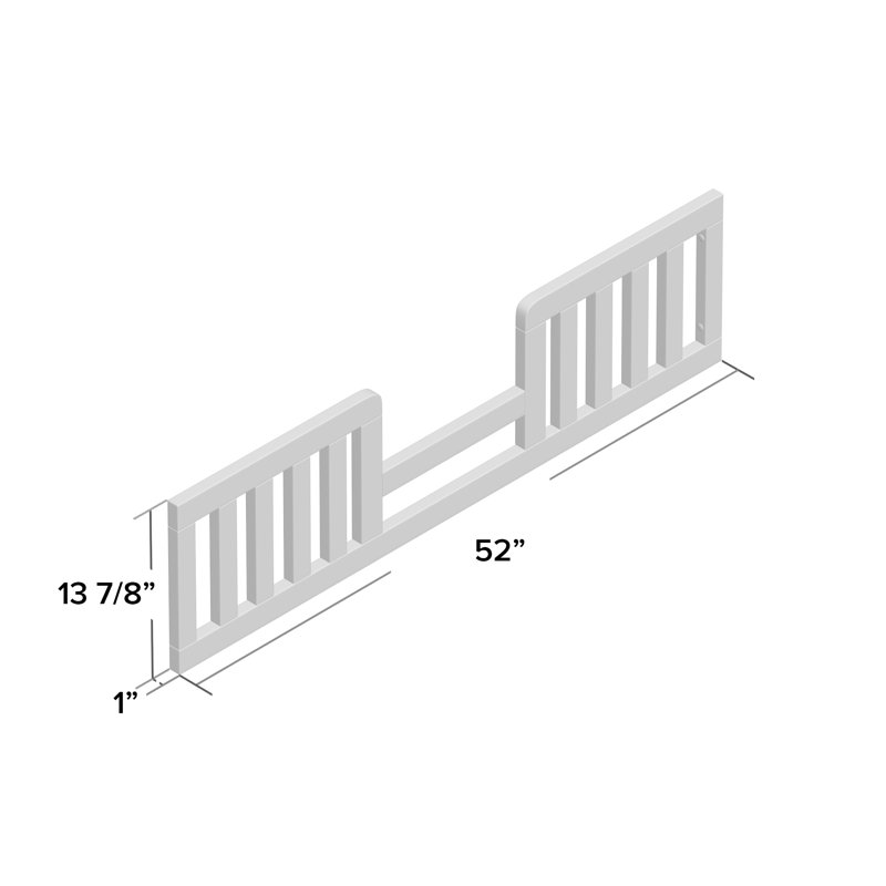 Soho Toddler Bed Rail, Grey