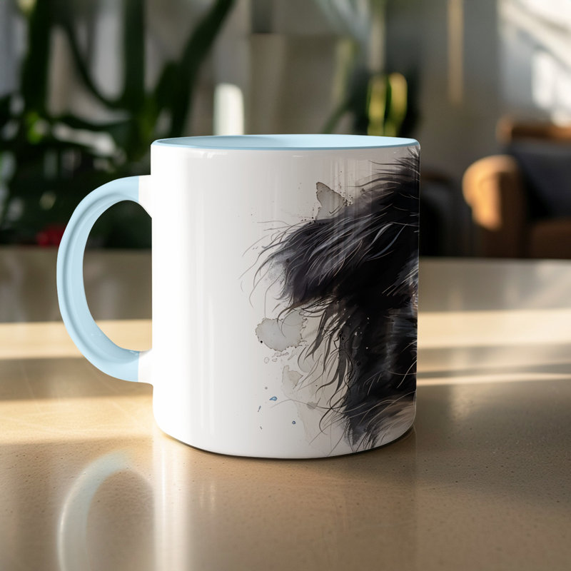 Ceramic Coffee Mug, 2, Light Blue