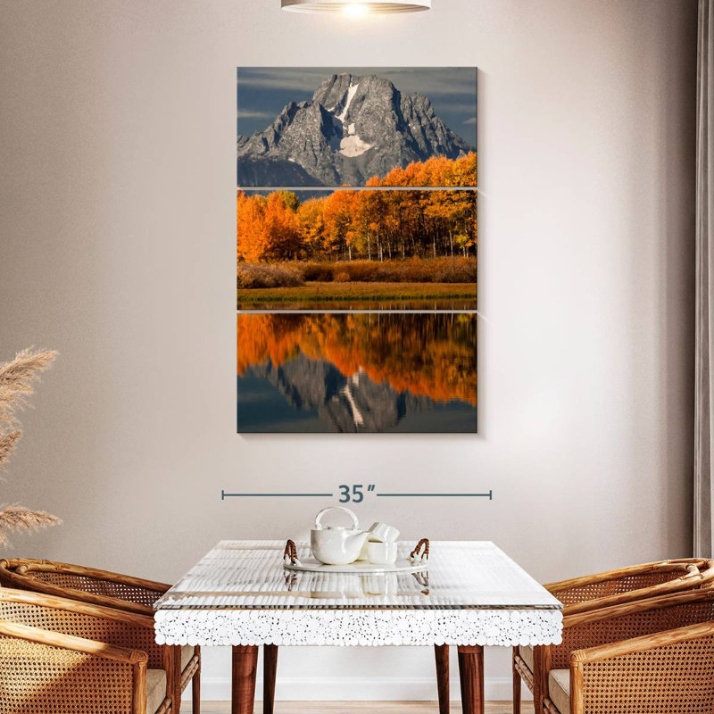 Alvord Grand Teton, reflets d'automne, H 50 po x l 32 po