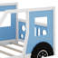 Lit plateforme simple en forme de voiture avec roues-1057295391