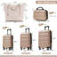 Ensemble de valises en plastique Hardshell - Valises légères et durables avec deux roulettes pivotantes, tailles de bagage à main et pour bagages