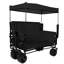 Chariot pliable 3-en-1 avec banquette, auvent et rangement, 500 lb poids lourd, capacité de 180 L, chariot tout-terrain pour le camping, la plage, les sports et le jardin-122421685
