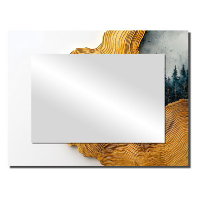 Miroir d'appoint Amber Gold Of The Sun River Of Crystal II - Forest