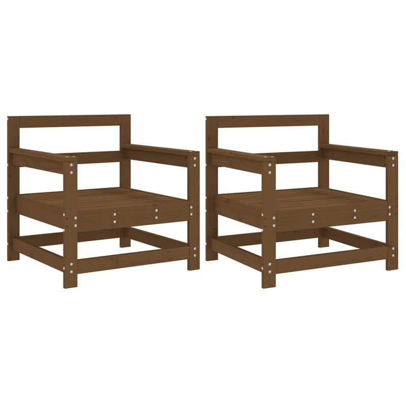 Ogie Outdoor Lounge Chair, Honey Brown