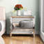 Yolanta 3 Drawer Bedside Table