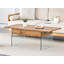 Table basse multifonctionnelle à plateau relevable avec pieds en verre trempé et hauteur réglable, pour les salons et les bureaux modernes-677176814