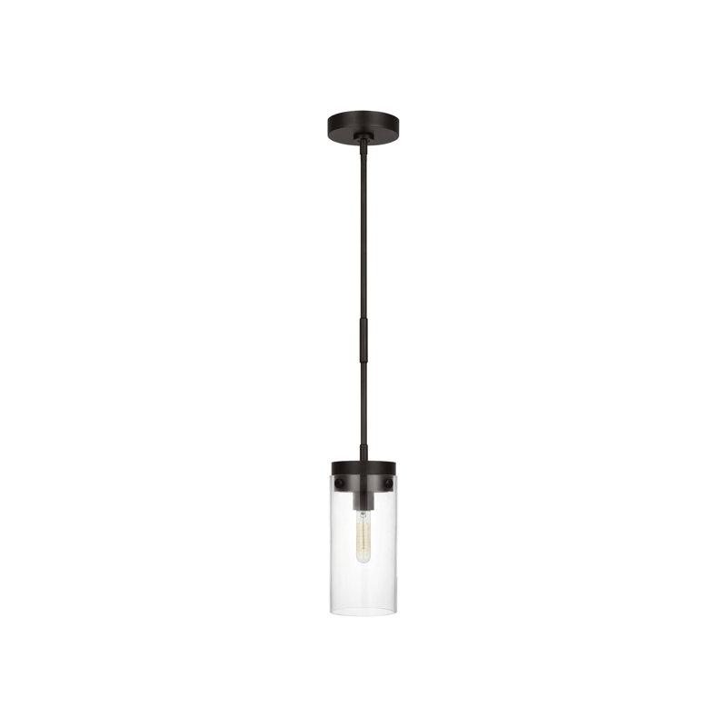 Luminaire suspendu noir à 1 lumière Bayla