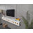 Fully Assembled Floating Tv Stand, 55in Wall Mounted Entertainment Center With Flip-down Doors & Drawers，high Gloss-169017382