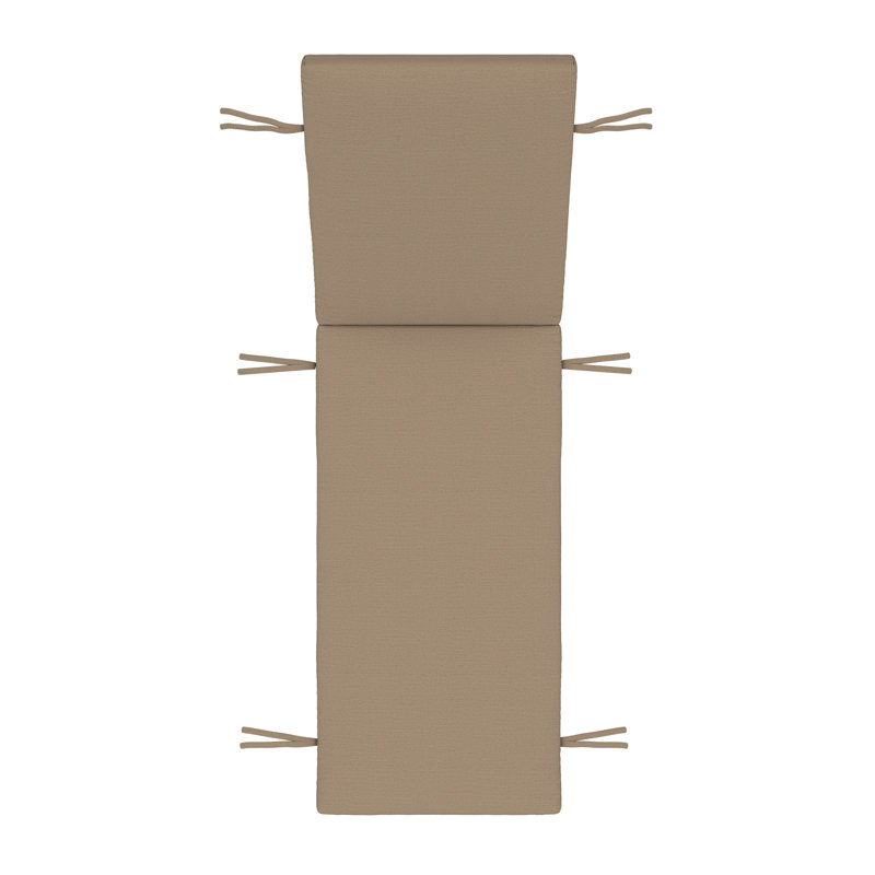 Lani Sunbrella® Outdoor Chaise Lounge Cushion, 25" W x 79" D, Sunbrella Play Camel