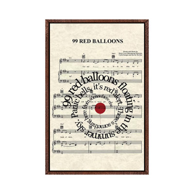 99 Red Balloons - Print on Canvas