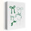 «Elegant Green Bows», impression murale abstraite contemporaine-129718645