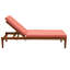 Coussin de chaise longue d'extérieur Tommy Bahama, Sunbrella résistant à la décoloration et à l'eau pour chaises longues et fauteuils inclinables près de la piscine, l 24 po x L 49 po, épaisseur 2,5 po; dossier l 24 po x L 30 po, épaisseur 2,5 po, Mango-131480078-131480085