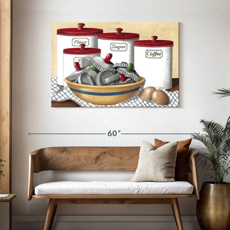 Senne Kitchen Flower Sugar Coffee, 30" H x 45" W