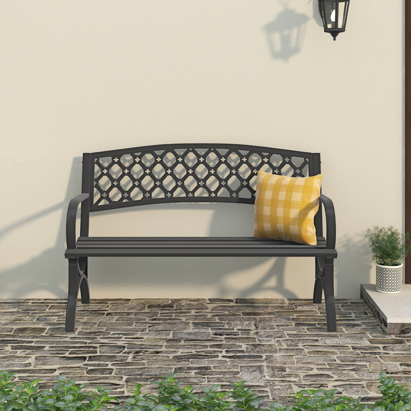 Banc de jardin en acier Huel
