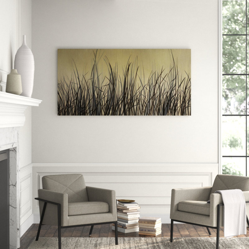Wetland Brush Print by Kari Taylor, 40" H x 80" W x 1.5" D, Image Brush Gel